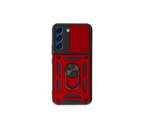 Samsung Galaxy S23 Kılıf Pars Lens Yüzüklü Silikon - Kırmızı Samsung Galaxy S23 Kılıf Pars Lens Yüzüklü Silikon - Kırmızı