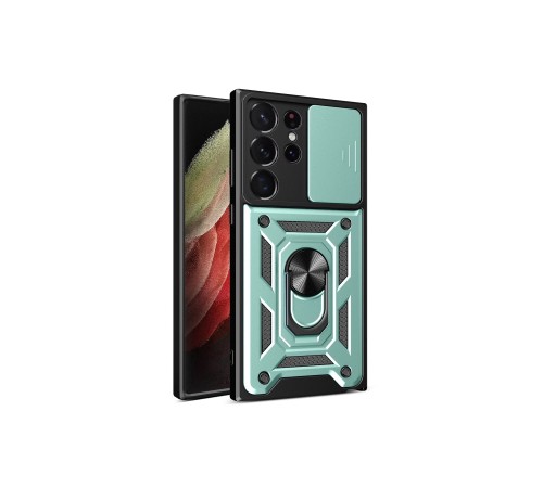Samsung Galaxy S23 Ultra Kılıf Pars Lens Yüzüklü Silikon - Yeşil Samsung Galaxy S23 Ultra Kılıf Pars Lens Yüzüklü Silikon - Yeşil