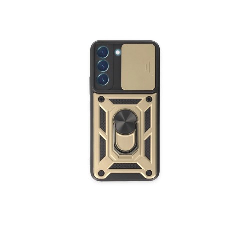 Samsung Galaxy S23 FE Kılıf Pars Lens Yüzüklü Silikon - Gold Samsung Galaxy S23 FE Kılıf Pars Lens Yüzüklü Silikon - Gold
