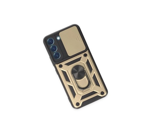 Samsung Galaxy S23 FE Kılıf Pars Lens Yüzüklü Silikon - Gold Samsung Galaxy S23 FE Kılıf Pars Lens Yüzüklü Silikon - Gold