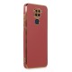 Xiaomi Redmi Note 9 Kılıf Volet Silikon - Kırmızı