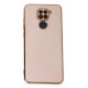 Xiaomi Redmi Note 9 Kılıf Volet Silikon - Pembe
