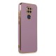 Xiaomi Redmi Note 9 Kılıf Volet Silikon - Mor