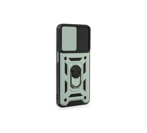 Samsung Galaxy M14 5G Kılıf Pars Lens Yüzüklü Silikon - Yeşil