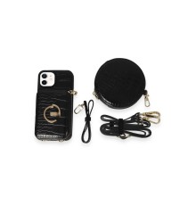 iPhone 11 Kılıf Ermes Kapak - Siyah