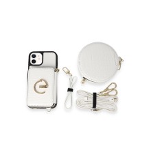iPhone 11 Kılıf Ermes Kapak - Beyaz