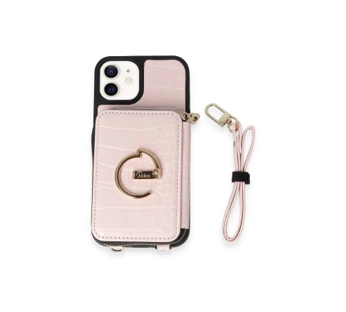iPhone 11 Kılıf Ermes Kapak - Pembe iPhone 11 Kılıf Ermes Kapak - Pembe