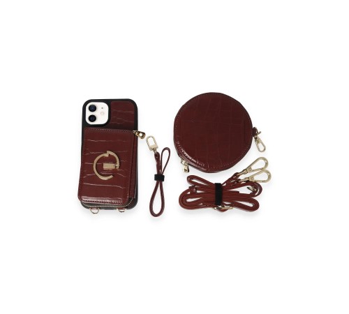 iPhone 11 Kılıf Ermes Kapak - Bordo iPhone 11 Kılıf Ermes Kapak - Bordo