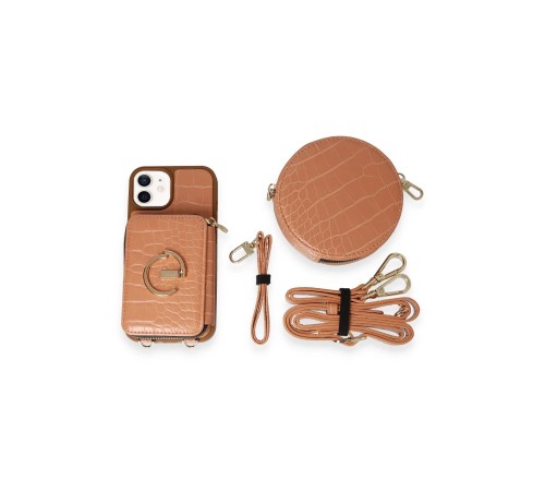 iPhone 11 Kılıf Ermes Kapak - Açık Kırmızı