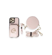 iPhone 12 Pro Max Kılıf Ermes Kapak - Pembe