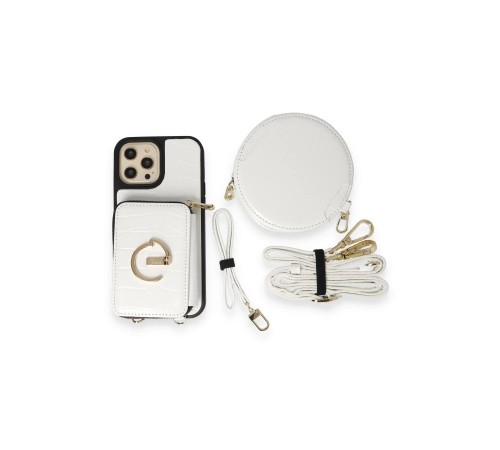 iPhone 13 Pro Kılıf Ermes Kapak - Beyaz iPhone 13 Pro Kılıf Ermes Kapak - Beyaz