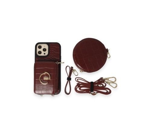 iPhone 13 Pro Max Kılıf Ermes Kapak - Bordo iPhone 13 Pro Max Kılıf Ermes Kapak - Bordo