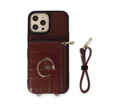 iPhone 13 Pro Max Kılıf Ermes Kapak - Bordo iPhone 13 Pro Max Kılıf Ermes Kapak - Bordo