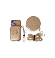 iPhone 14 Kılıf Ermes Kapak - Sarı