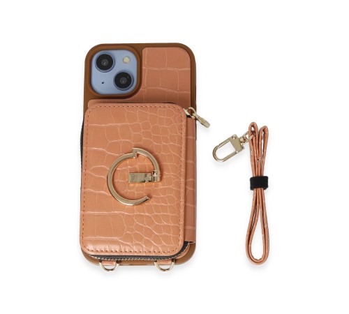 iPhone 14 Kılıf Ermes Kapak - Açık Kırmızı iPhone 14 Kılıf Ermes Kapak - Açık Kırmızı