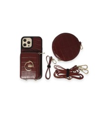 iPhone 14 Pro Kılıf Ermes Kapak - Bordo