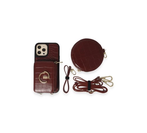 iPhone 14 Pro Kılıf Ermes Kapak - Bordo iPhone 14 Pro Kılıf Ermes Kapak - Bordo