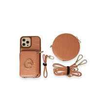 iPhone 14 Pro Kılıf Ermes Kapak - Açık Kırmızı