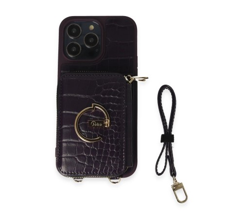 iPhone 14 Pro Kılıf Ermes Kapak - Derin Mor iPhone 14 Pro Kılıf Ermes Kapak - Derin Mor