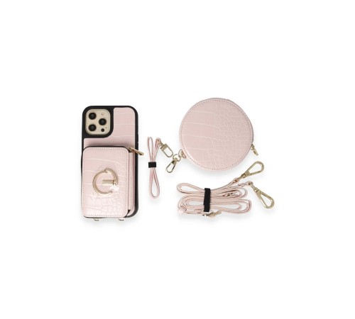 iPhone 14 Pro Max Kılıf Ermes Kapak - Pembe