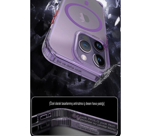 iPhone 14 Pro Max Kılıf Ramos Magsafe Kapak - Şeffaf iPhone 14 Pro Max Kılıf Ramos Magsafe Kapak - Şeffaf