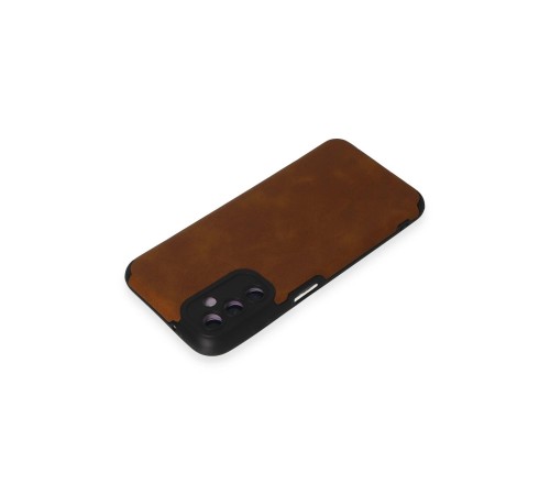 Samsung Galaxy M14 5G Kılıf Loop Deri Silikon - Kahverengi