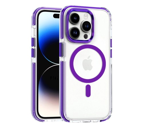 iPhone 15 Pro Max Bella Magsafe Kapak - Derin Mor iPhone 15 Pro Max Bella Magsafe Kapak - Derin Mor