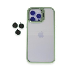 iPhone 14 Pro Kılıf Roblox Lens Standlı Kapak - Yeşil