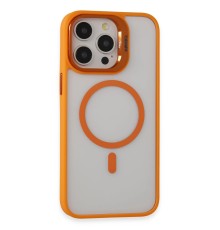 iPhone 15 Pro Kılıf Roblox Lens Magsafe Standlı Kapak - Turuncu