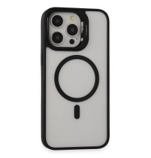 iPhone 15 Pro Max Kılıf Roblox Lens Magsafe Standlı Kapak - Siyah