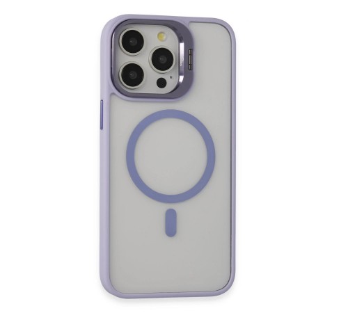 iPhone 15 Pro Max Kılıf Roblox Lens Magsafe Standlı Kapak - Lila
