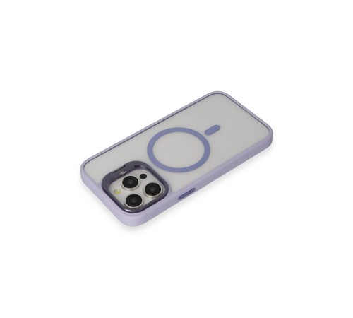 iPhone 15 Pro Max Kılıf Roblox Lens Magsafe Standlı Kapak - Lila