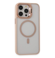 iPhone 15 Pro Max Kılıf Roblox Lens Magsafe Standlı Kapak - Pudra