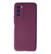 Tecno Camon 18 Kılıf First Silikon - Mor