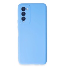 Tecno Camon 18 Kılıf First Silikon - Mavi