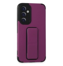 Samsung Galaxy A54 5G Kılıf Mega Standlı Silikon - Mor