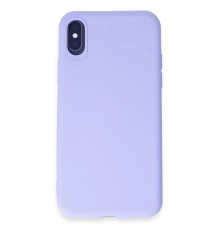 iPhone X Kılıf First Silikon - Lila