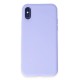 iPhone X Kılıf First Silikon - Lila