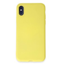 iPhone X Kılıf First Silikon - Sarı