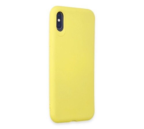 iPhone X Kılıf First Silikon - Sarı iPhone X Kılıf First Silikon - Sarı