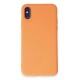 iPhone X Kılıf First Silikon - Turuncu