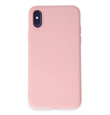 iPhone X Kılıf First Silikon - Pudra