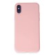 iPhone X Kılıf First Silikon - Pudra