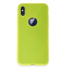 iPhone X Kılıf First Silikon - Parlak Sarı