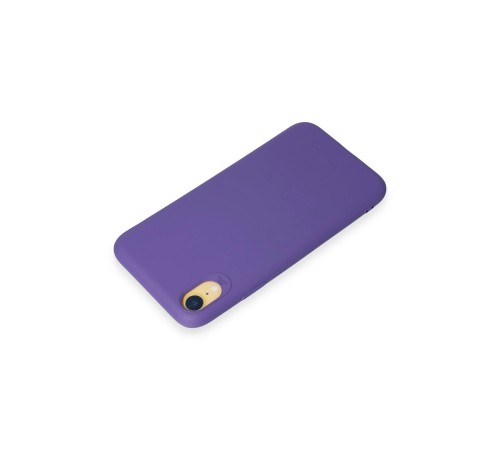 iPhone XR Kılıf First Silikon - Mor iPhone XR Kılıf First Silikon - Mor
