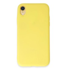 iPhone XR Kılıf First Silikon - Sarı