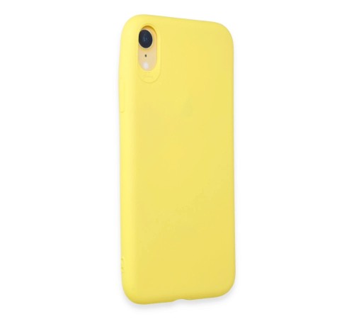 iPhone XR Kılıf First Silikon - Sarı iPhone XR Kılıf First Silikon - Sarı