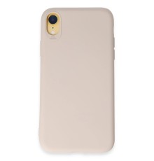 iPhone XR Kılıf First Silikon - Krem