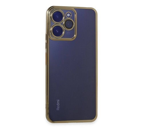 Xiaomi Redmi 12 Kılıf Razer Lensli Silikon - Gold