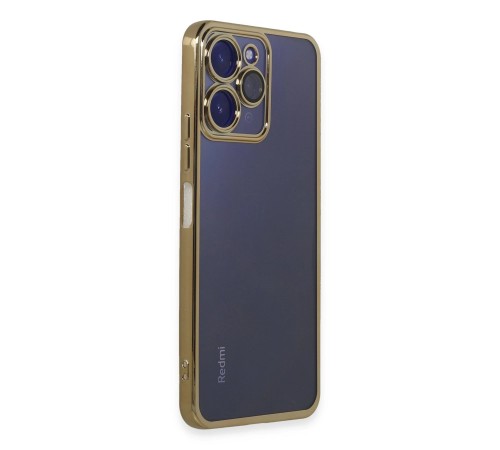Xiaomi Redmi 12 Kılıf Razer Lensli Silikon - Gold